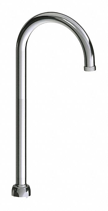 Spout: Spout, Gooseneck, Swivel Spout, Brass, Polished Chrome, Laminar, UNEF