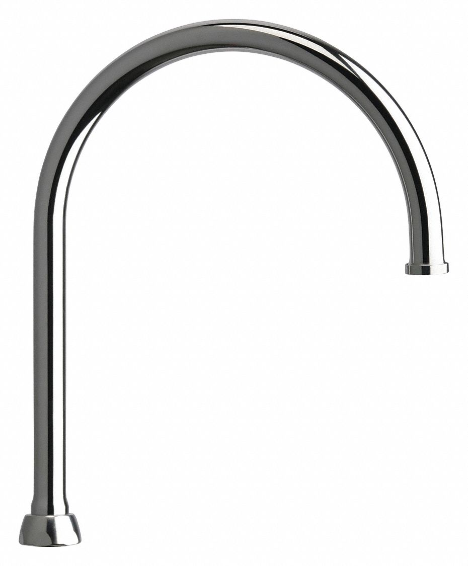 Spout: Spout, Gooseneck, Swivel Spout, Brass, Polished Chrome, Laminar, UNEF