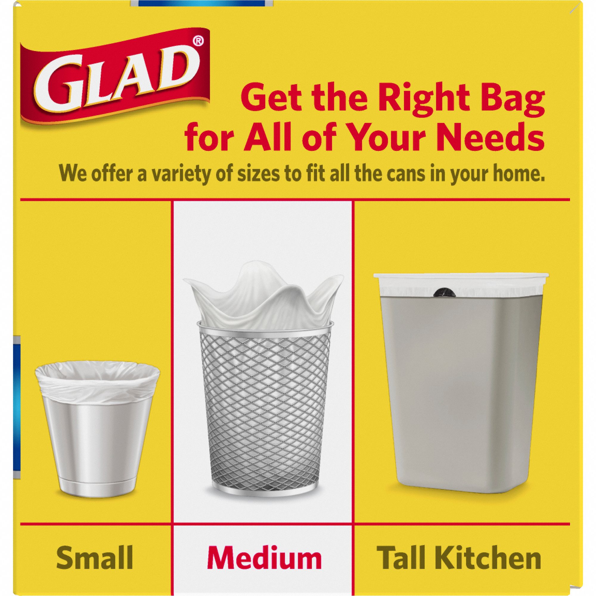 GLAD Trash Bag, 8 gal, LLDPE, Coreless Roll, White, PK 26 21GP23