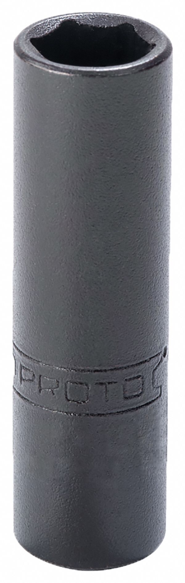 Socket: 1/4 in Drive Size, SAE, 1/4 in Socket Size, 6-Point, Deep, 2 in Overall Lg, Socket