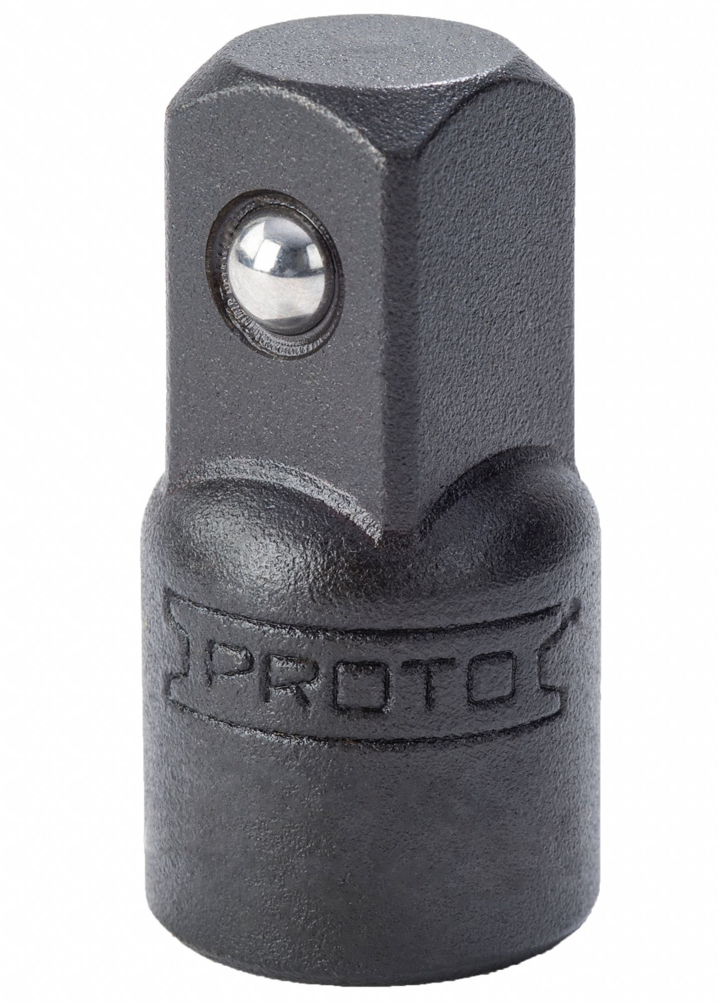 PROTO Socket Adapter: 1/2 in Output Drive Size, Square, 1 7/16 in Overall Lg, Black Oxide PROTO Socket Adapter: 1/2 in Output Drive Size, Square, 1 7/16 in Overall Lg, Black Oxide