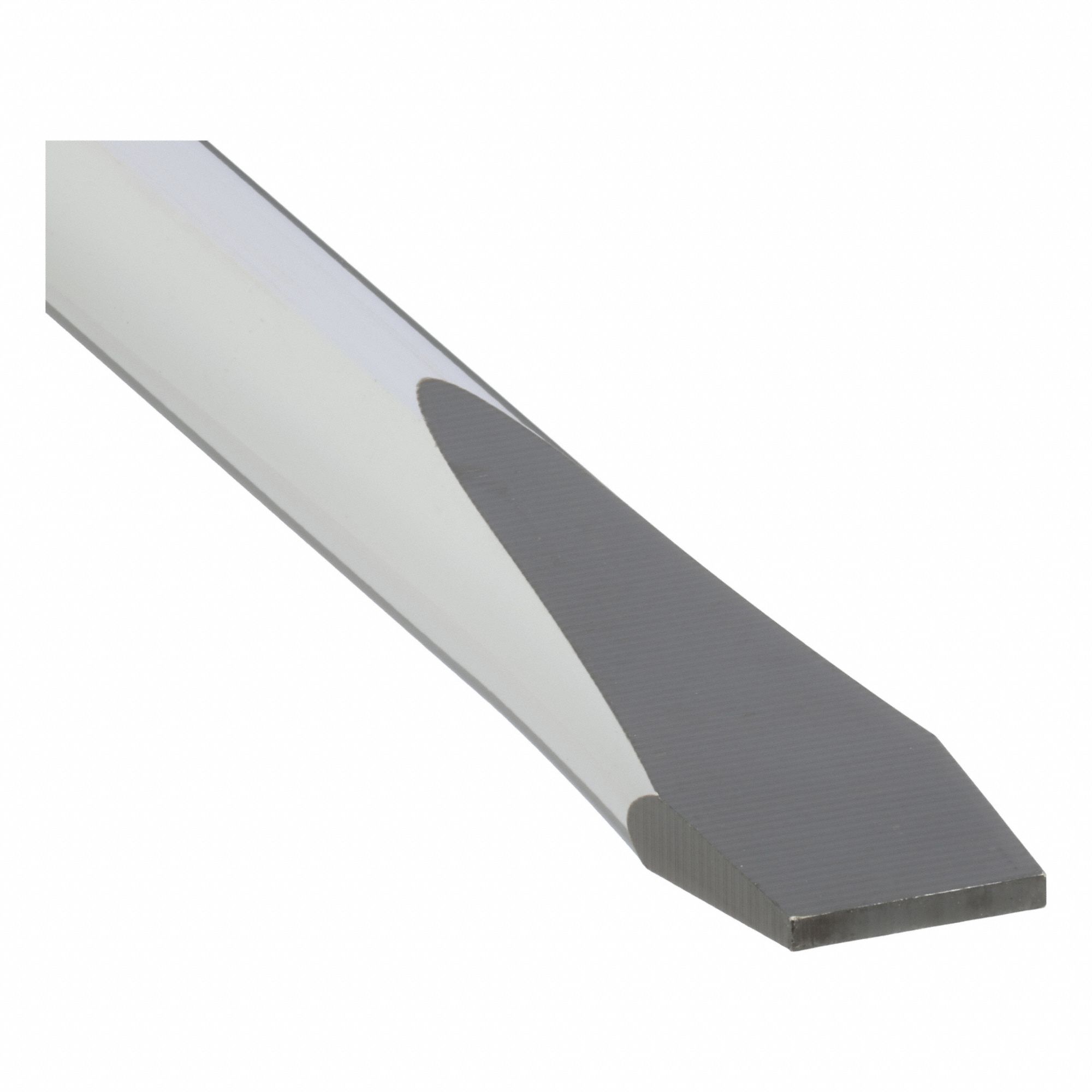 Demolition Slotted Screwdriver: Steel, 1/4 in Tip Size, Long Lg, 9 in Overall Lg