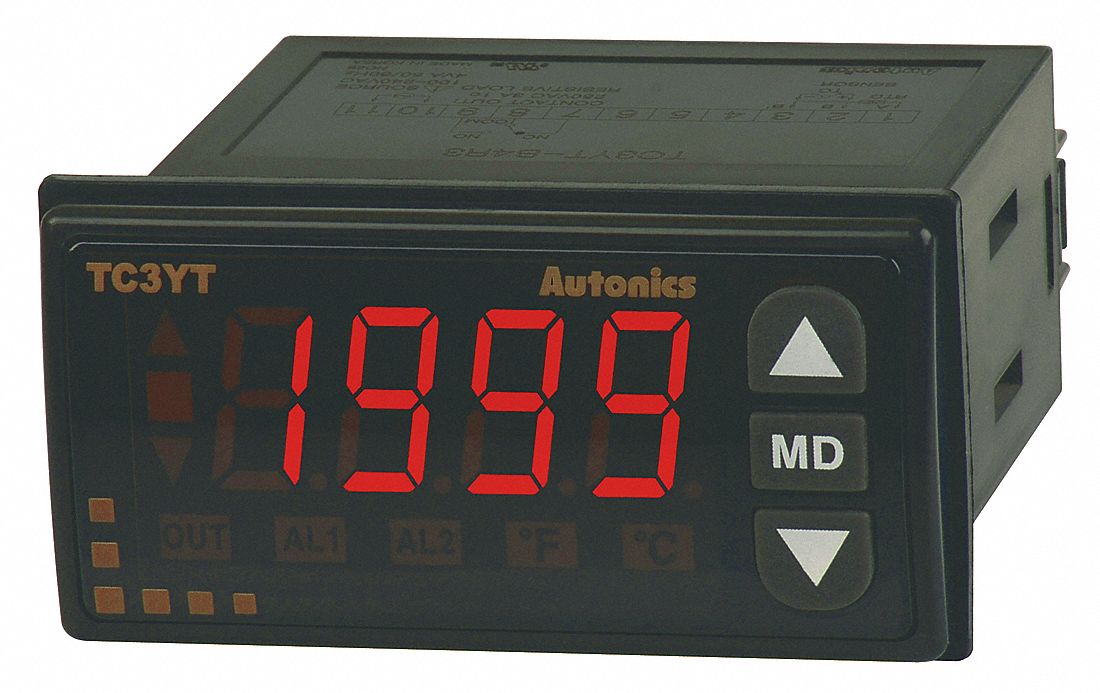 AUTONICS, Platinum RTD/Thermocouple, On/Off Action, Temperature ...