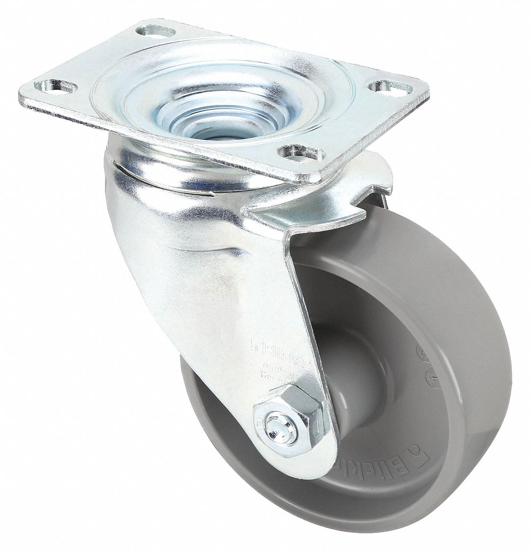 ROUL PLAQ PIVOT,NYLON,3-1/2 PO,400 LB