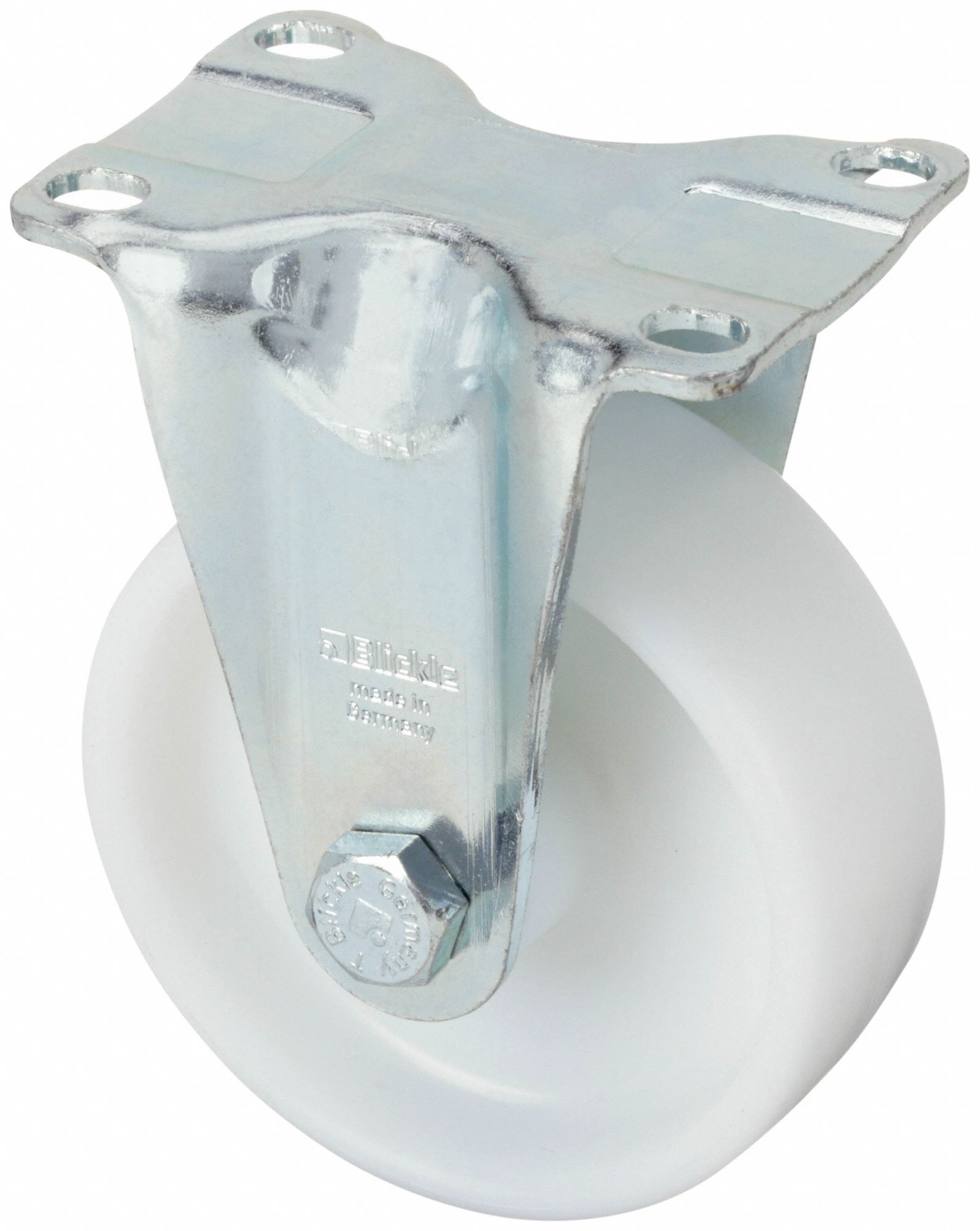 Plate Caster, Rigid, 6 1/8"H