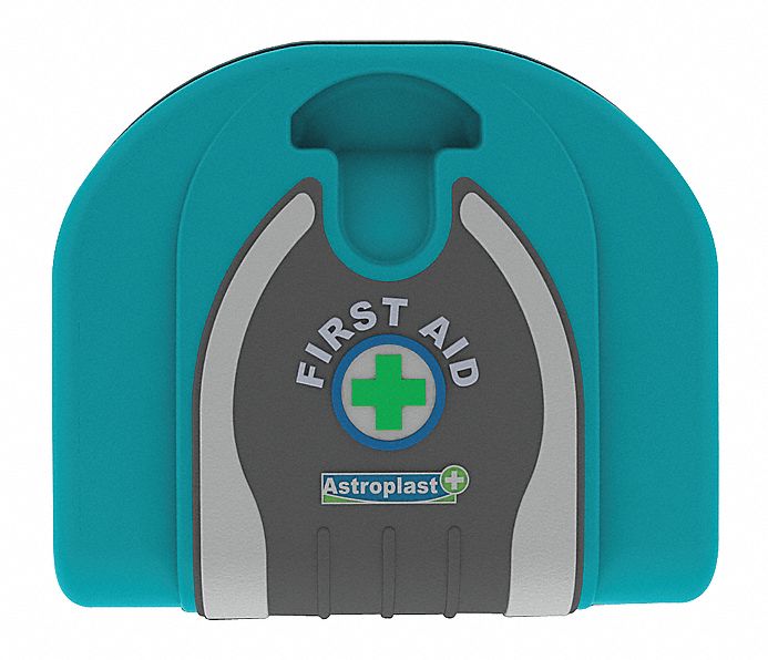 FIRST AID KIT, MEDIUM, GENERAL PURPOSE, 38-PIECE, 1 PERSON, AQUA, 5.9 X 5.7 IN, EVA/RUBBER