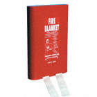 FIRE BLANKET, RED CASE, CLEAR BLANKET, 1.8 X 1.8 M, CASE 6.41 IN, LARGE