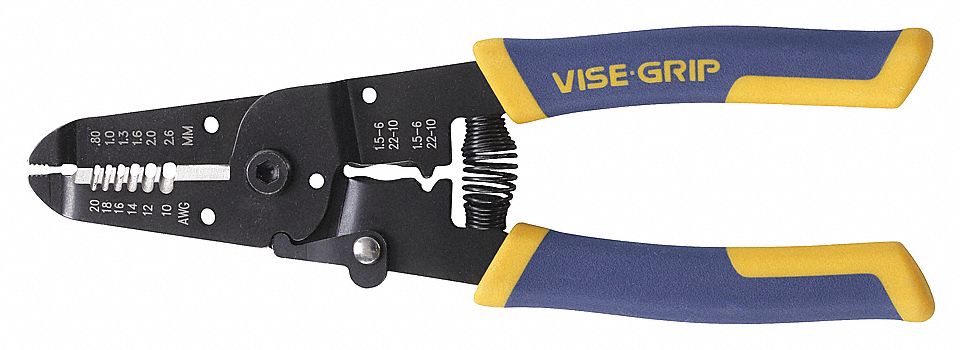 MULTI TOOL STRIPPER, NOT INSULATED, FOR CRIMPING, CUTTING, STRIPPING, 7 IN L
