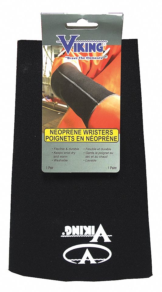 VA21 VIKING NEOPRENE WRISTER, BLACK, S, SEAMS, ANSI/ISEA CUT LEVEL