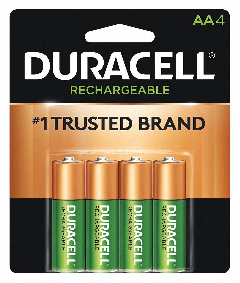  Duracell Rechargeable AA Batteries, 4 Count Pack