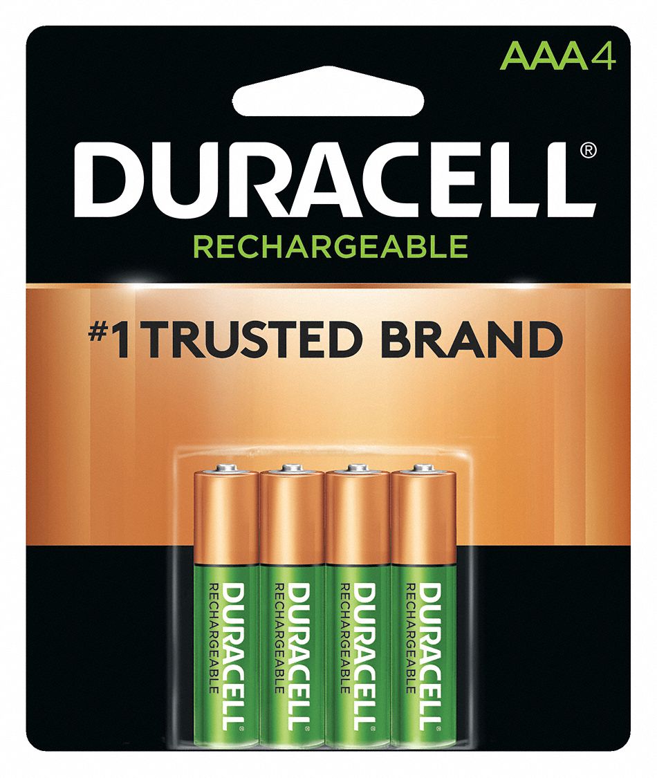 DURACELL Batería Recargable AAA Duracell 1.2V DC Paquete con 4 - Baterías  Recargables Estándar - 21LN86