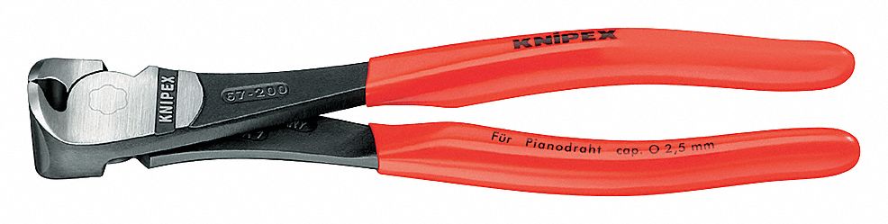 END CUTTING NIPPERS 6-1/4 IN L RED