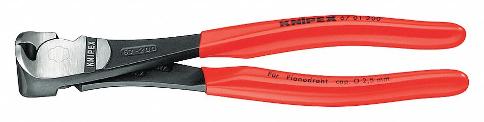 END CUTTING NIPPERS 8 IN L RED