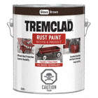 PAINT, GLOSS, RUST-RESISTANT, BROWN, 1 GALLON, OIL-BASED