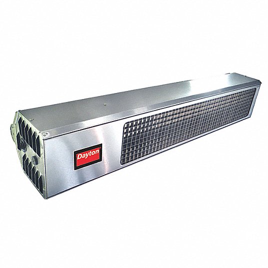 DAYTON Gas Infrared Patio Heater: Propane, 34,000 BtuH Heating Capacity  Input, 8 ft Min. Mounting Ht