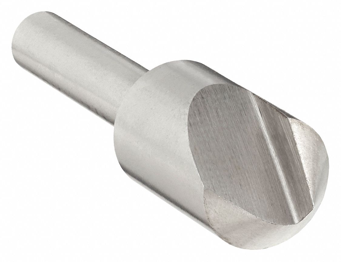 Countersink: 1 1/4 in Body Dia., 1/2 in Shank Dia., Bright (Uncoated) Finish