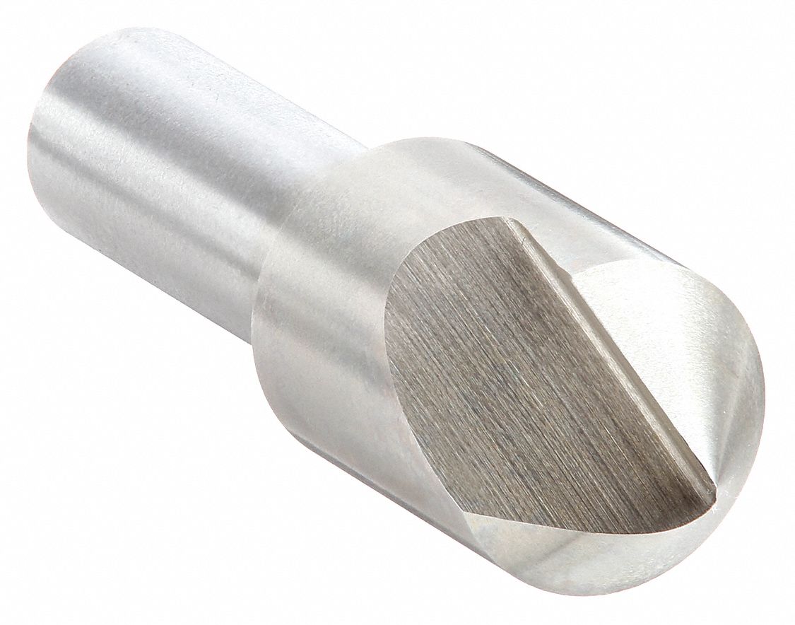 Countersink: 3/4 in Body Dia., 1/2 in Shank Dia., Bright (Uncoated) Finish