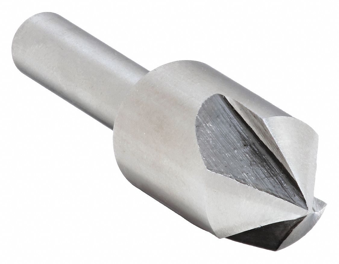 COUNTERSINK, ⅝ IN BODY DIA, ⅜ IN SHANK DIA, BRIGHT/UNCOATED FINISH, FRACTIONAL INCH