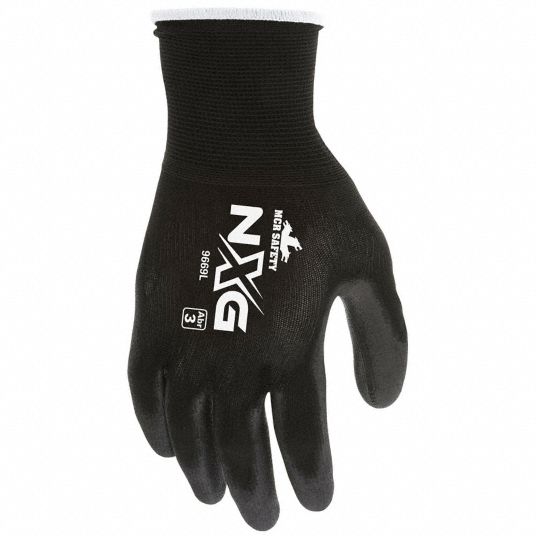 MCR SAFETY, L ( 9 ), Smooth, Coated Gloves - 21NM50|9669L - Grainger