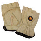 ST5010 CARPAL TUNNEL GLOVES, 2XL, 11, YELLOW, ELASTIC CUFF, LEATHER, VEP PAD,