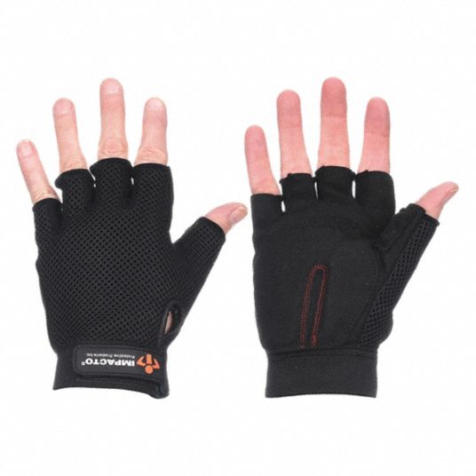 rol inkomen Downtown IMPACTO, Synthetic Fabric, Black, Mechanics Gloves - 21NN26|ST820650 -  Grainger