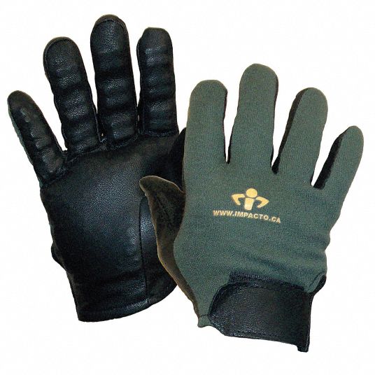 IMPACTO AntiVibration Gloves, Leather, M, PR 21NP12US42030 Grainger