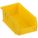 HANG AND STACK BIN, 4⅛ IN X 7⅜ IN X 3 IN, YELLOW, LABEL HOLDERS, 15 LB LOAD CAPACITY