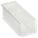 HANG AND STACK BIN, 4⅛ IN X 10⅞ IN X 4 IN, CLEAR, LABEL HOLDERS, 30 LB LOAD CAPACITY