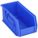 HANG AND STACK BIN, 5½ IN X 10⅞ IN X 5 IN, BLUE, LABEL HOLDERS, 30 LB LOAD CAPACITY