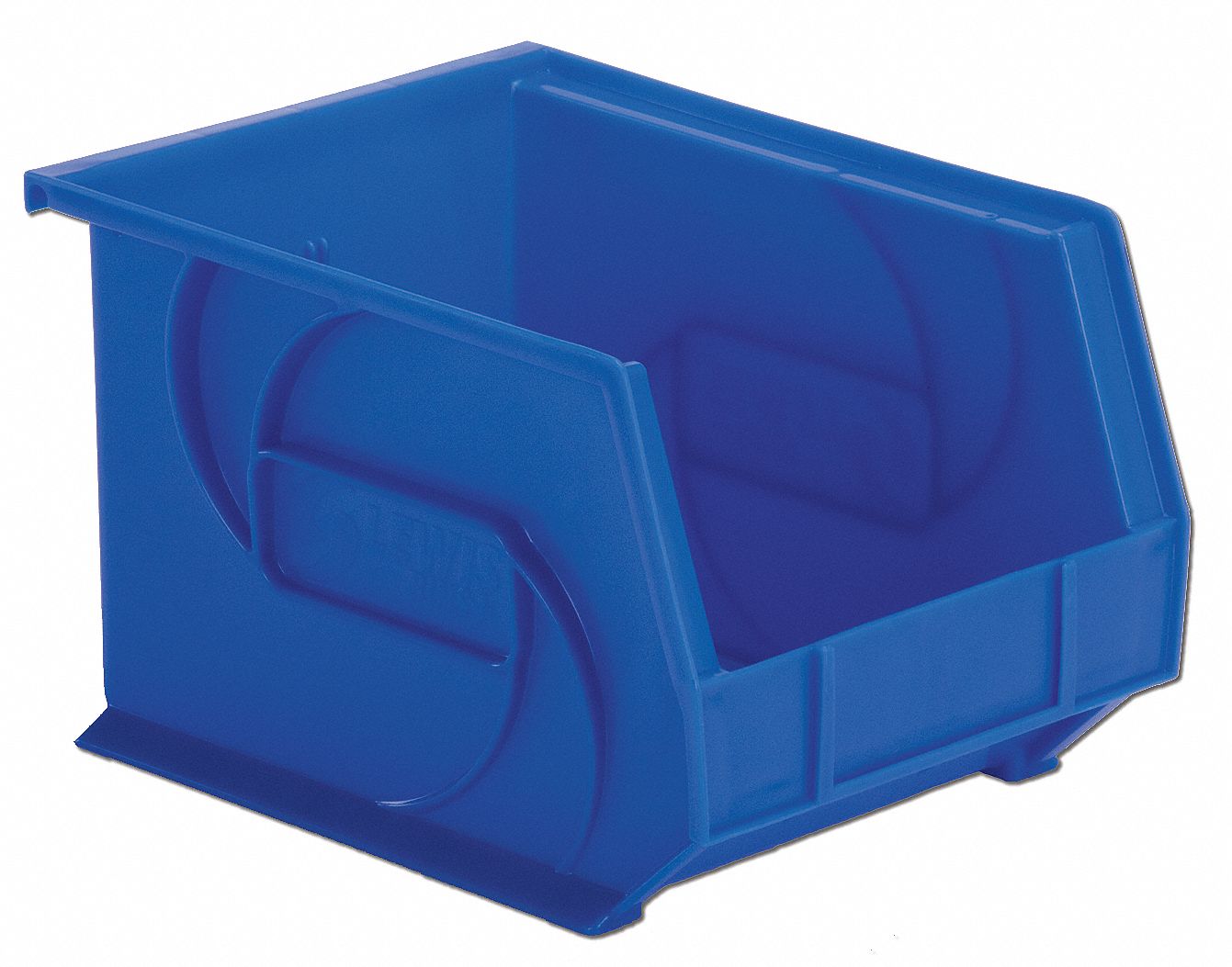 LEWISBINS Hang and Stack Bin, Blue, 10 3/4 in Outside Length, 8 1/4 in ...