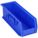 HANG AND STACK BIN, 5½ IN X 14¾ IN X 5 IN, BLUE, LABEL HOLDERS, 40 LB LOAD CAPACITY