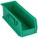 HANG AND STACK BIN, 5½ IN X 14¾ IN X 5 IN, GREEN, LABEL HOLDERS, 40 LB LOAD CAPACITY