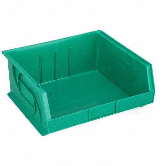 LEWISBINS, 16 1/2 in x 14 3/4 in x 7 in, Green, Hang and Stack Bin ...