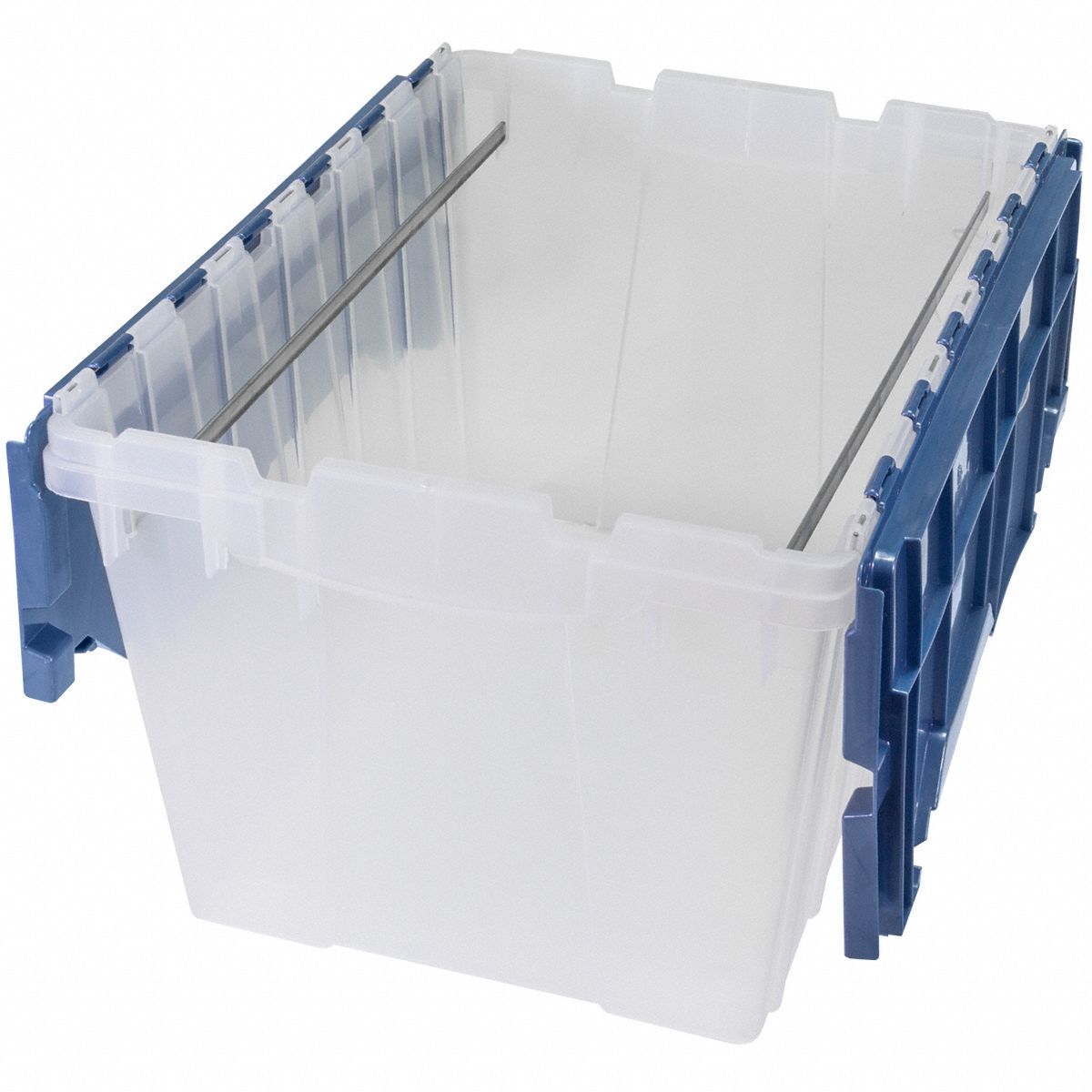 AKROMILS Attached Lid Container 12 gal, 21 1/2 in x 15 1/4 in x 12 1/