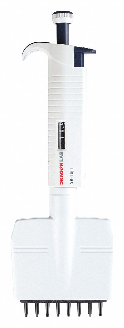 Micropipette, 8-Channel, 0.5-10uL,