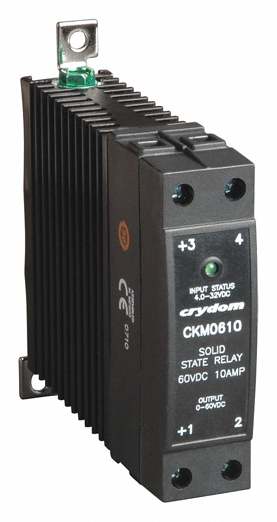 SOLID STATE RELAY, DIN-RAIL AND SURFACE MOUNTED, 10 A MAX OUTPUT CURRENT, MOSFET, DC OUTPUT