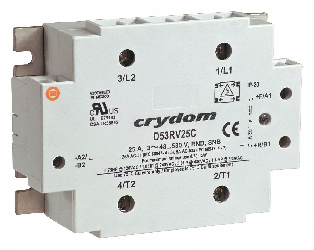 CRYDOM, Surface Mounted, 25 A Max Output Current, Reversing Solid State