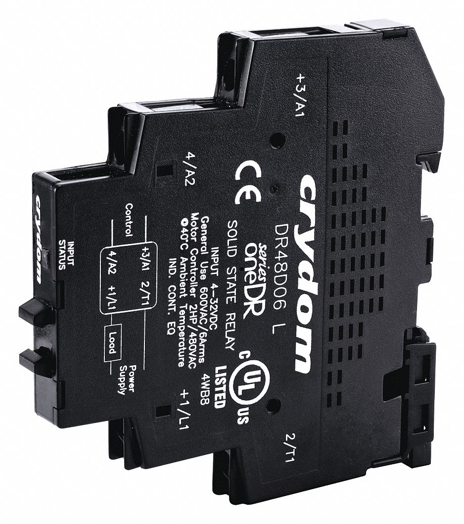 CRYDOM Solid State Relay, Input or Control Voltage 4 to 32V DC 21R965