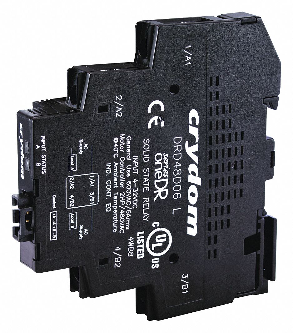 CRYDOM Dual Solid State Relay, Input or Control Voltage 4 to 32V DC