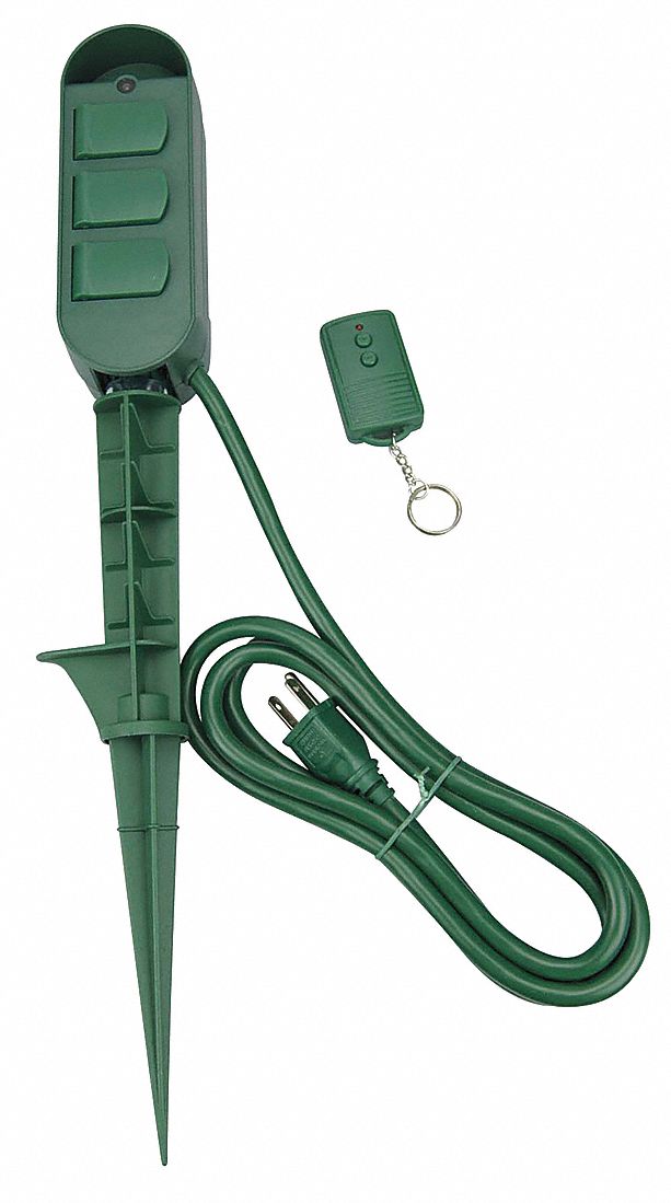 21RJ31 - Remote Power Stake 3 Outlet