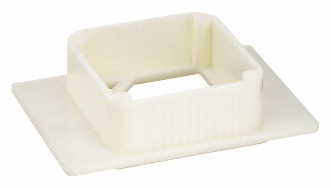 Tissue Embedding Ring: ABS, 1 5/8 in Overall Lg, 1 1/8 in Overall Wd, White