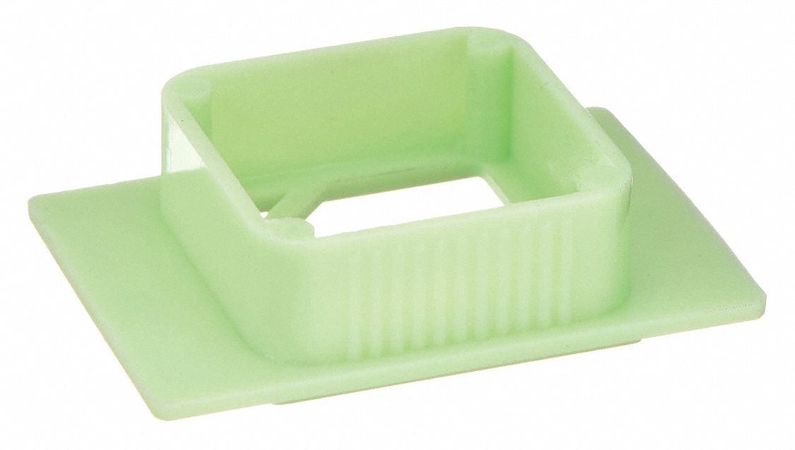 Tissue Embedding Ring: ABS, 1 5/8 in Overall Lg, 1 1/8 in Overall Wd, Green