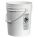 PAIL,OPENHEAD,ROUND,3.5GAL,HDPE,WHT,PK18