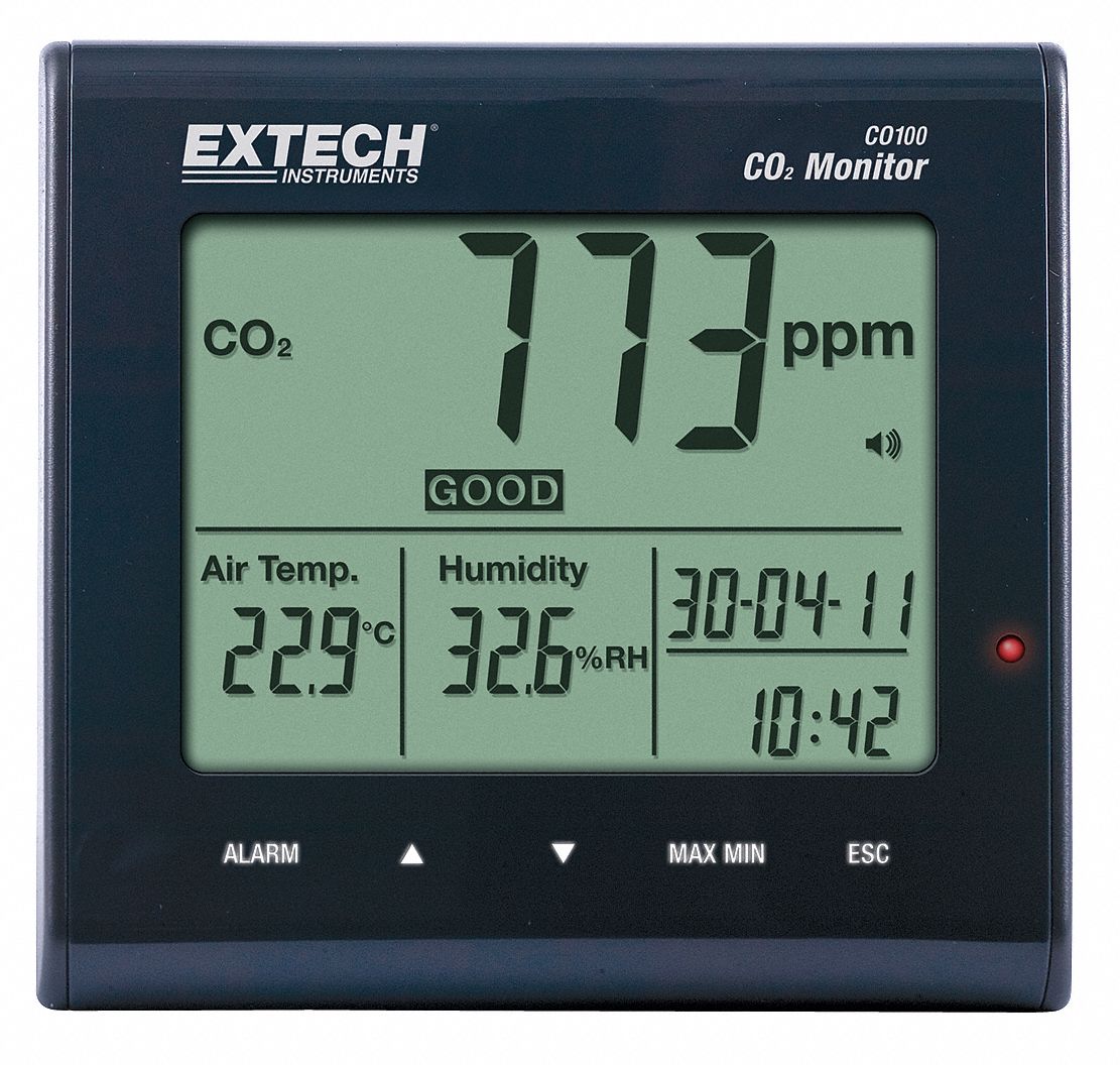  Medidor digital de CO2 Medidor de Co2 Monitor de Co2 Monitor  Alexa Detector de CO2 Monitor de temperatura humedad relativa Monitor de  calidad del aire : Industrial y Científico