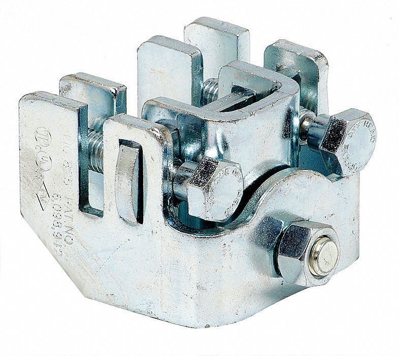 Carbon Steel, 2 1/2 in Lg, Bar Joist Sway Brace Attachment 21RV96825