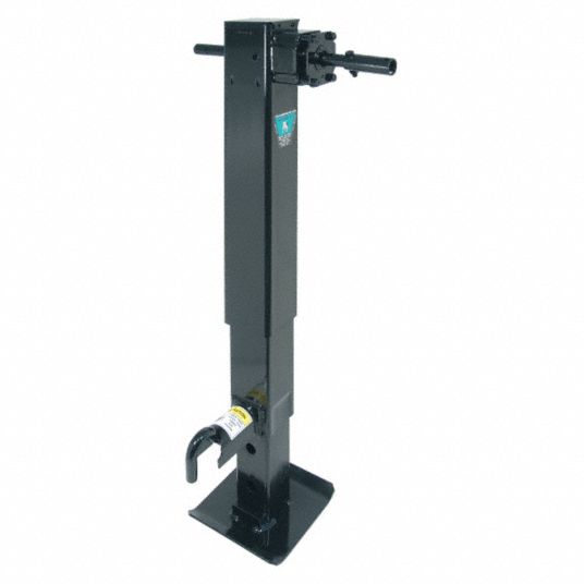 BULLDOG Trailer Jack Square, 12,000 lb Load Capacity, 12 1/2 in Lift