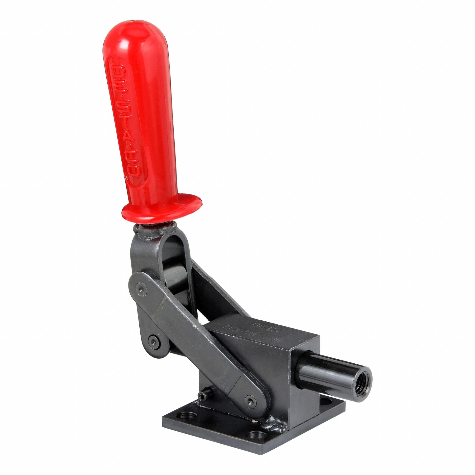 Straight Line Clamp: Flange Base Mounting, Std Horizontal Handle, 1.96 in Arm Lg, 1/2-13