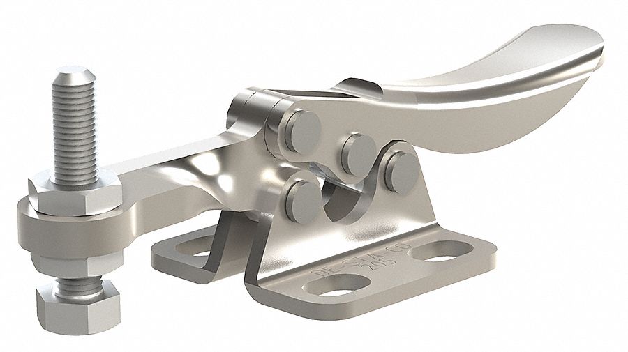 STRAIGHT LINE CLAMP, STANDARD HORIZONTAL HANDLE, FLANGE BASE MOUNTING, .89 IN ARM