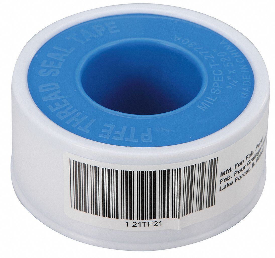 GRAINGER APPROVED Thread Sealant Tape PTFE, 0.35 to 0.5sg, 3/4 in Wd