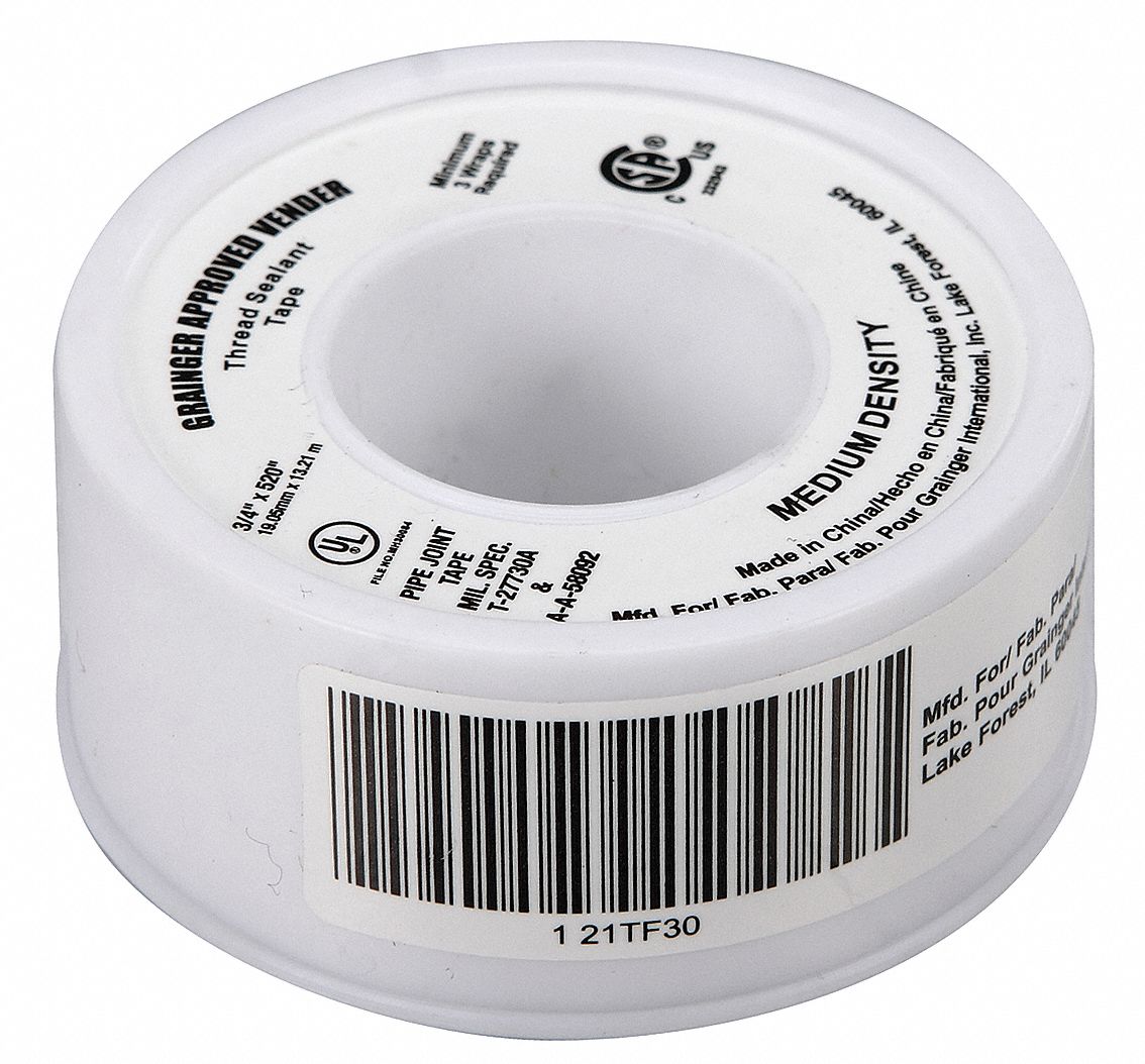 10 Mil. Conformable White PTFE Teflon Tape- TH Series | 2" X
